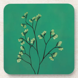 Grüne Pflanze Minimalistisch Botanische Kunst Getränkeuntersetzer