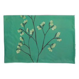 Grüne Pflanze Minimalistisch Botanische Kunst Kissenbezug