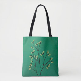 Grüne Pflanze Minimalistisch Botanische Kunst Tasche