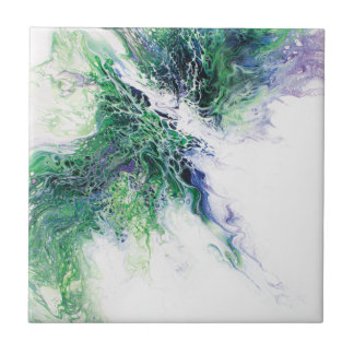 Grüne Phoenix Fliese