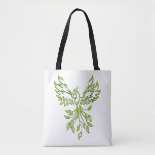 Grüne Phoenixanstiege auf Weiß Tasche