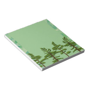 Grüne Pine Tree Notepad Notizblock