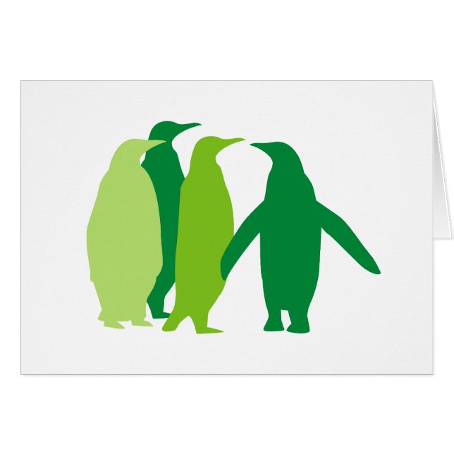 Grüne Pinguine (Vorderseite (Horizontal))