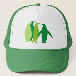 Grüne Pinguine Truckerkappe