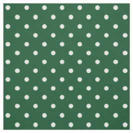 Grüne Polka Dots Fabric Stoff