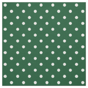 Grüne Polka Dots Fabric Stoff