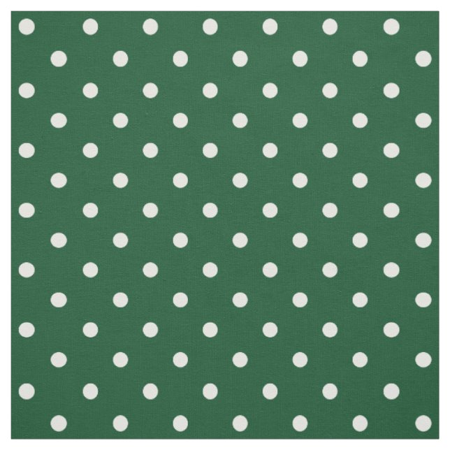 Grüne Polka Dots Fabric Stoff (Muster)