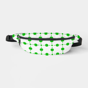 Grüne Polka-Punkte, Polka-Dot-Muster, Punkte, gepu Bauchtasche