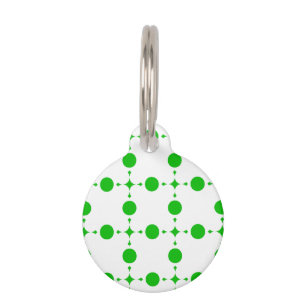 Grüne Polka-Punkte, Polka-Dot-Muster, Punkte, gepu Haustiermarke