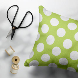 Grüne Polka-Punkte, Polka-Dot-Muster, Punkte, gepu Kissenbezug