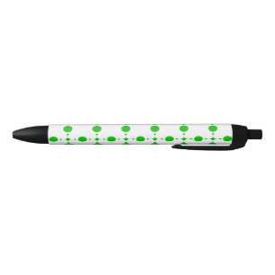 Grüne Polka-Punkte, Polka-Dot-Muster, Punkte, gepu Kugelschreiber