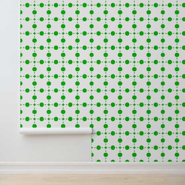 Grüne Polka-Punkte, Polka-Dot-Muster, Punkte, gepu Tapete (Anwendung)