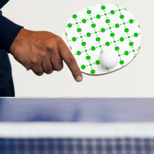 Grüne Polka-Punkte, Polka-Dot-Muster, Punkte, gepu Tischtennis Schläger
