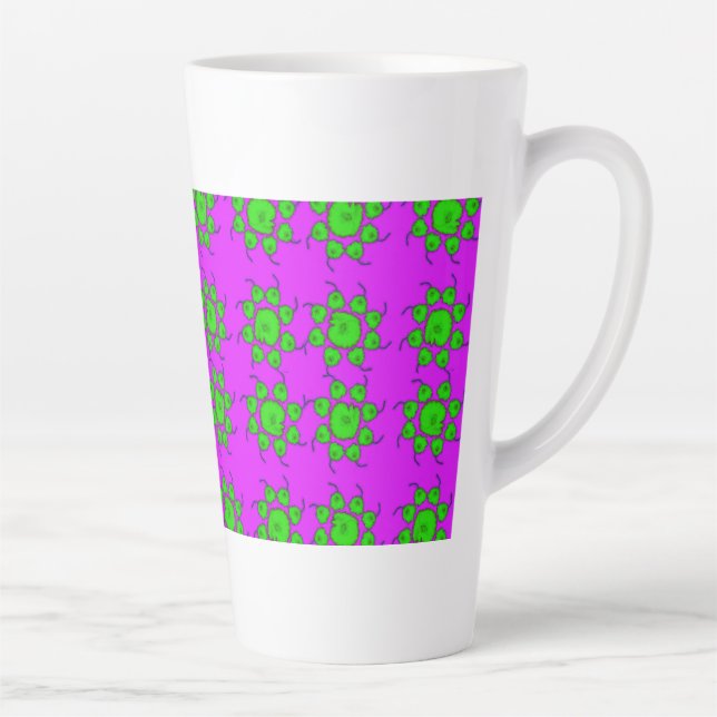 GRÜNE POPPIES LATTE TASSE (Rechts)