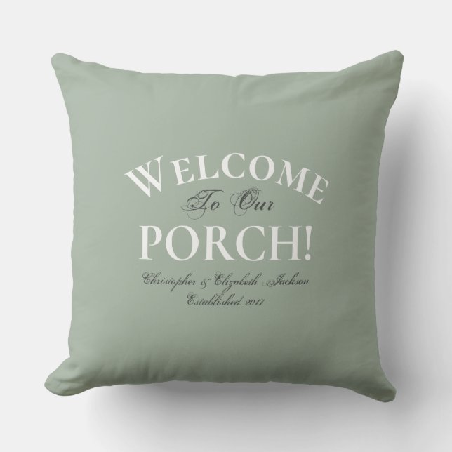 Grüne Porsche für den benutzerdefinierten Bereich  Kissen (Vorderseite)