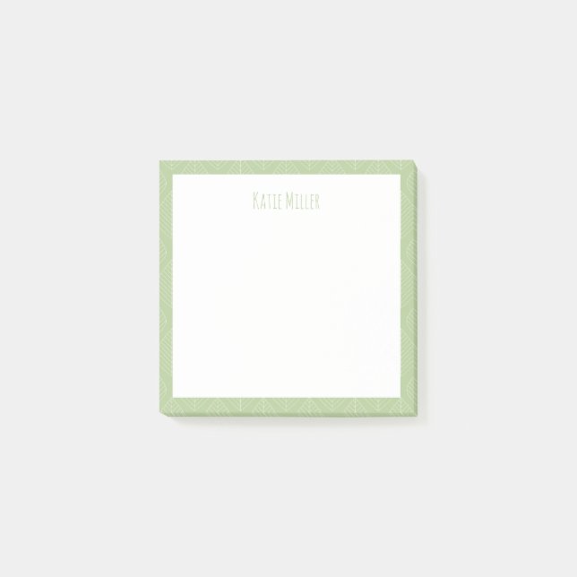 Grüne Post-it-Notizzettel Post-it Klebezettel (Vorderseite)