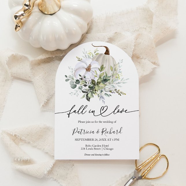 Grüne Pumpkin Fall Bridal Dusche Einladung (Von Creator hochgeladen)
