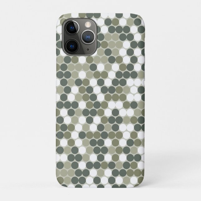 Grüne Punkte Case-Mate iPhone Hülle (Rückseite)