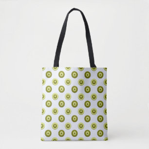 grüne Punkte-Muster. Tasche