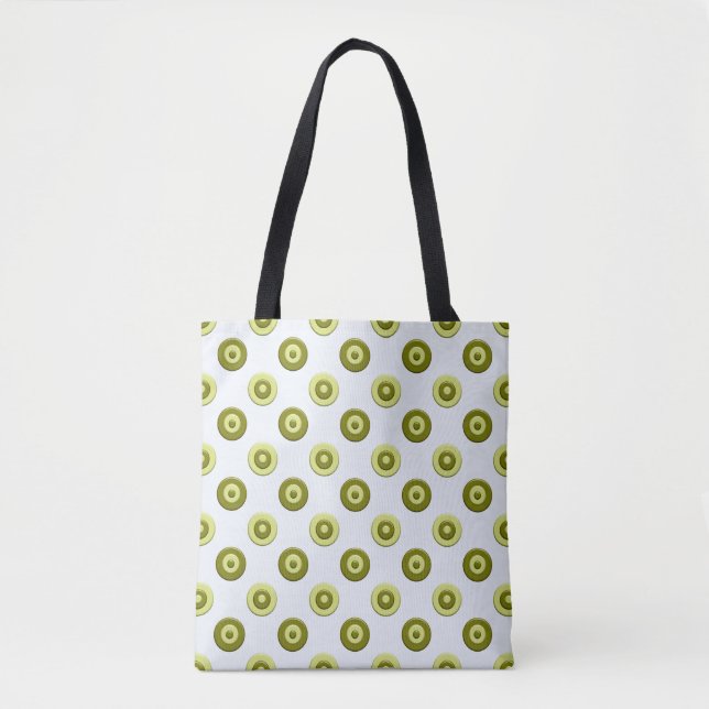 grüne Punkte-Muster. Tasche (Vorderseite)