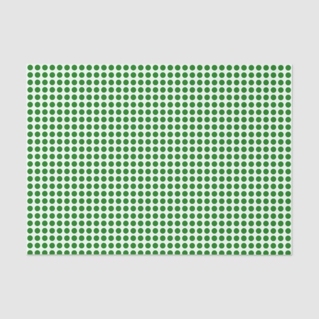 Grüne Punkte zum Weißbuch Seidenpapier (Vorderseite)