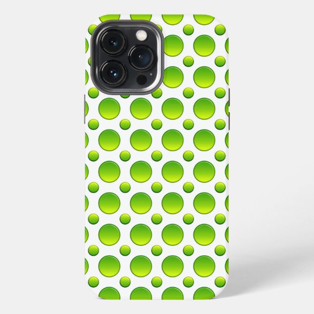 Grüne Punktelemente iPhone 13 Pro Max Hülle (Rückseite)