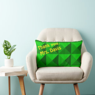Grüne Pyramiden Lendenkissen