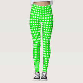 Grüne Quadrate Leggings