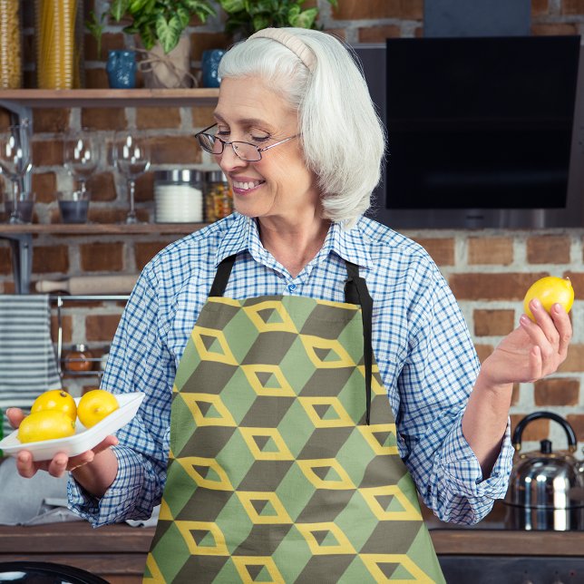 Grüne Quadrate Schürze (Von Creator hochgeladen)