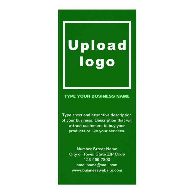 Grüne Rackkarte Werbekarte (Vorne)