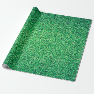 Grüne Rasenstruktur Geschenkpapier