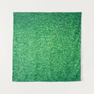 Grüne Rasenstruktur Wandteppich