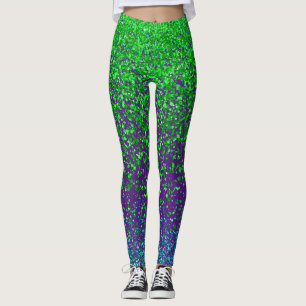 Grüne Raster 2 Seiten 01.b Lila BG Leggings