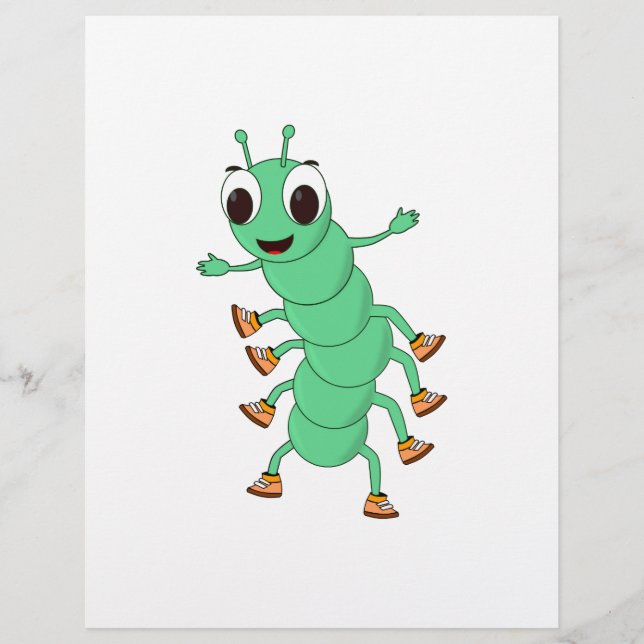 Grüne Raupe (Vorderseite)