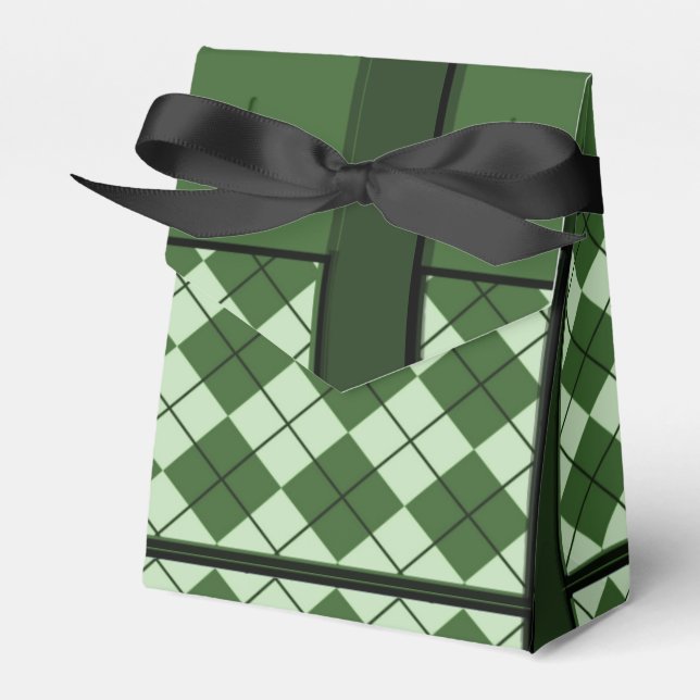 Grüne Raute Geschenkboxen Geschenkschachtel (Vorderseite)