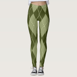 Grüne Raute Leggings