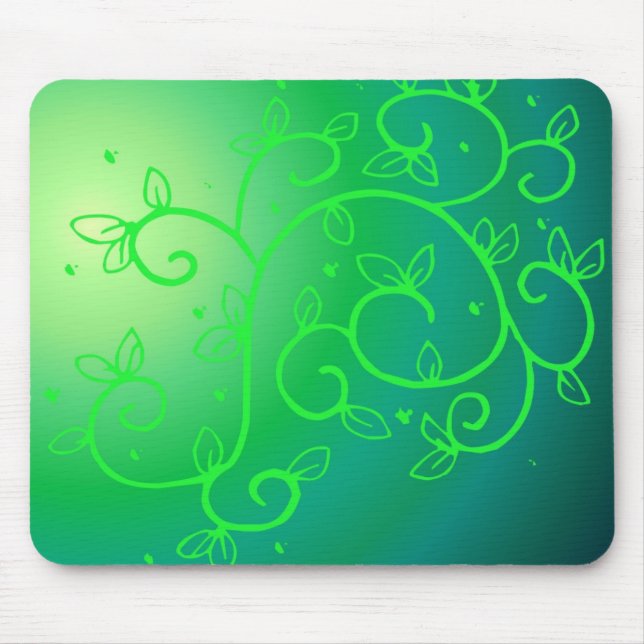 Grüne Rebe-irische Mousepad (Vorne)