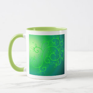 Grüne Rebe-irische Tasse