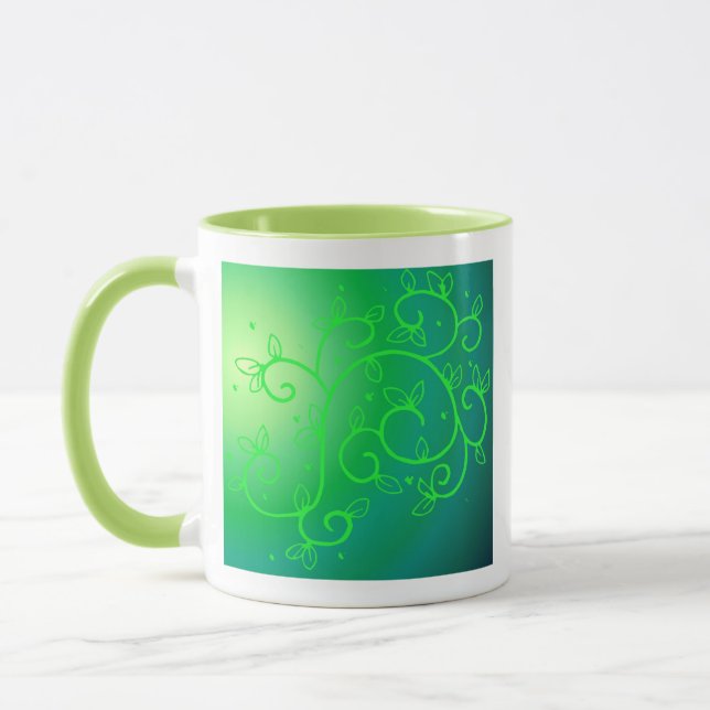 Grüne Rebe-irische Tasse (Links)