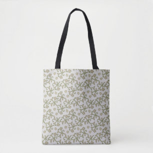 Grüne Reben in Beige und Käse Tasche