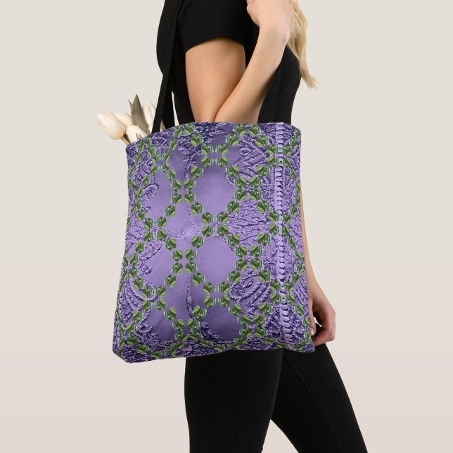 Grüne Regentropfen  Tasche (Von Nahem)