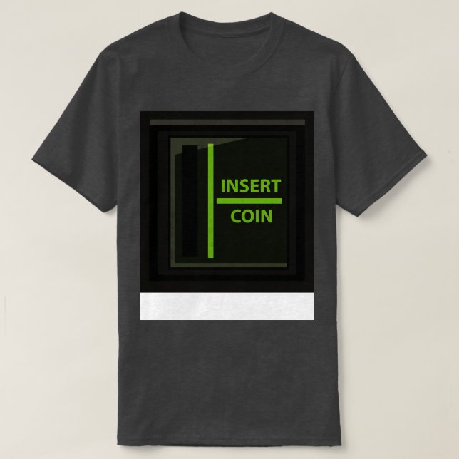 Grüne Retro-Arkade T-Shirt (Design vorne)