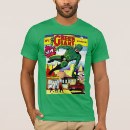 Grüne riesige Vintage Comicen T-Shirt