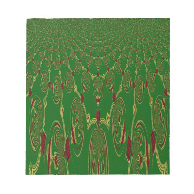 Grüne Roboter Notizblock (Vorderseite)