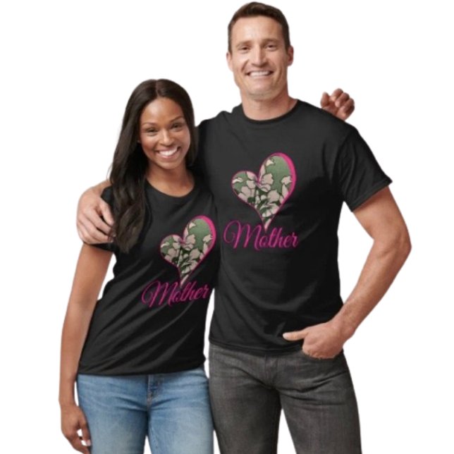 Grüne Rosa Blüte T-Shirt (Celebrate Mom with a tee he’ll love to wear—perfect for family photos and Mother’s Day fun. 

)