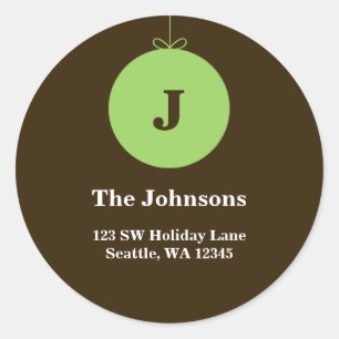 Grüne Runder Aufkleber