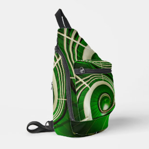 Grüne Rundtreppe Crossbody Bag