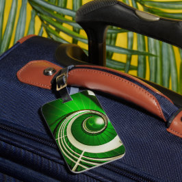 Grüne Rundtreppe Gepäckanhänger