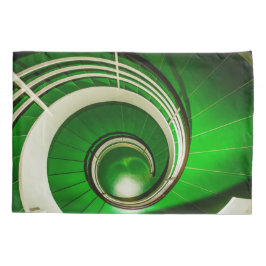 Grüne Rundtreppe Kissenbezug