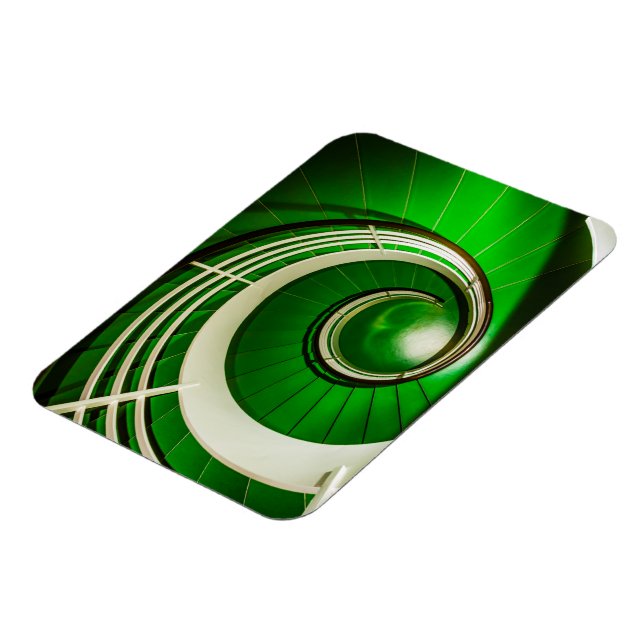 Grüne Rundtreppe Magnet (Linke Seite)